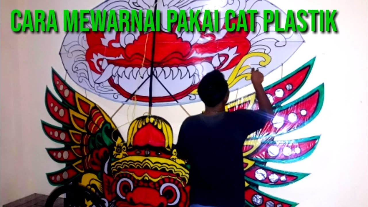 PROSES MEWARNAI LAYANGAN GAPANGAN MOTIF BUTO - YouTube