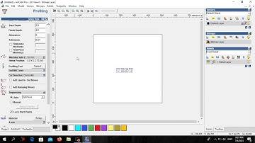 Artcam 2008 . How to create simple 2d profiling Program. Artcam tutorial . Simple program. G code.