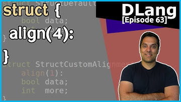 [Dlang Episode 63] D Language - structs - Part 11 of n - struct alignment (align, offsetof)