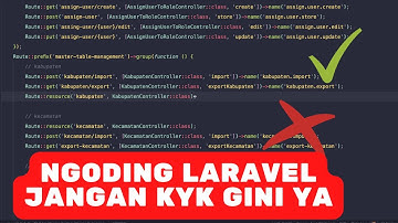 Daily Coding Tips : Hati hati ketika nyusun routes di laravel bisa habis 2 jam nge debug ga jelas