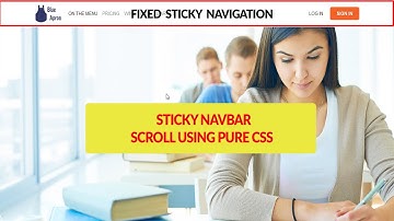 Sticky Navigation Bar In HTML CSS | Sticky Navbar On Scroll | Fixed Navigation Bar