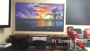 Ambient Light Rejecting XYScreen PETCrystal  Frame screen for Ultra short throw projector