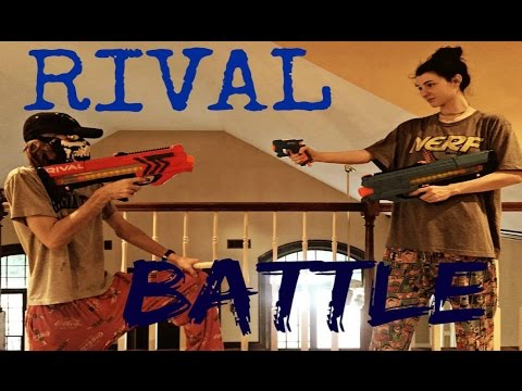 NERF WAR: Red Vs. Blue Rival Zeus Duel