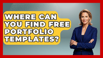 Where Can You Find Free Portfolio Templates? - Learn As An Adult