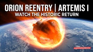 Reentry video as Orion returns from Artemis I