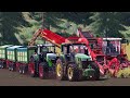 Utilizo 2 Tractores Unidos Por Una Cadena Para Transportar Las Patatas | #9 FS22 Vida Urbana y Rural