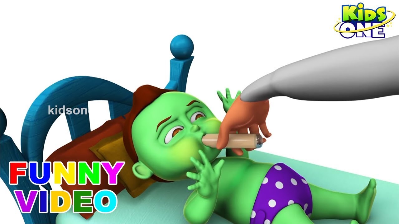 GREENY KIDDO Hospitalized For Puking | Funny Video for Kids - KidsOne