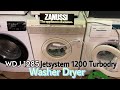 Zanussi WDJ1285 Jetsystem 1200 Turbodry Washer Dryer - Programme B: Whites 60ºc + Drying @HooverLux