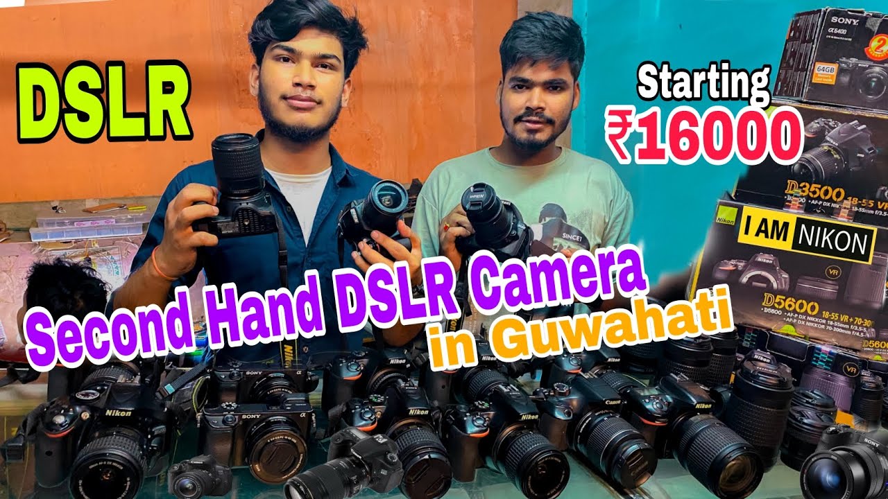 Second Hand DSLR Camera Market in Guwahati Starting16000Canon