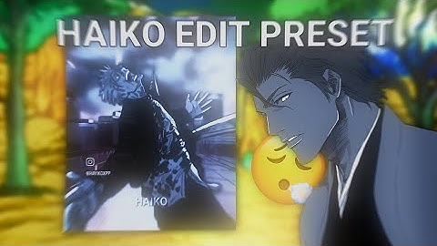 HAIKO edits PRESET 🤑 | Alight motion| Manga Edits|Haiko tutorial