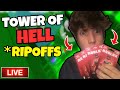 🔴 TOWER OF HELL RIPOFFS LIVE!! | ROBUX GIVEAWAY!! | PLAYING WITH VIEWERS!! | Roblox Live!!