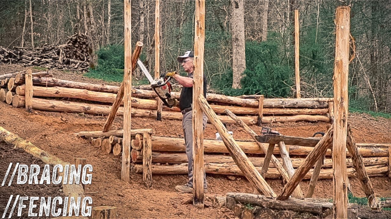 OFF GRID GARDEN BRACING FOR DEER FENCING YouTube