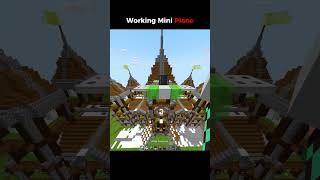 Working Mini Plane In Minecraft #minecraft #shorts