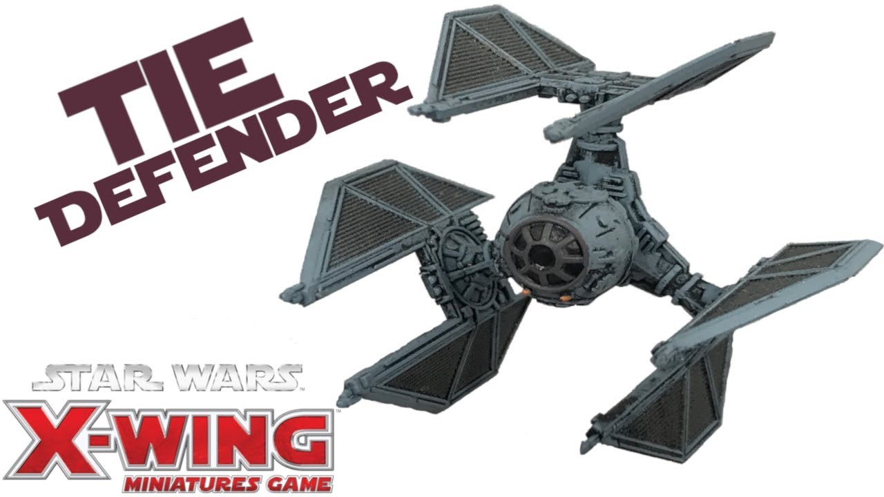 Star Wars XWing Miniatures Game TIE Defender V1.0 Expansion YouTube
