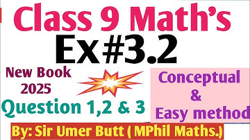 Class 9 Maths|Ex# 3.2 Q1–Q3 Complete Solution|Sets|Intersection, Union&Venn Diagram|New Book 2025
