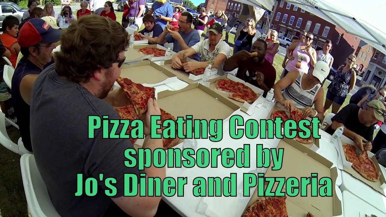 Pizza Eating Contest Jo's Diner and Pizzeria YouTube