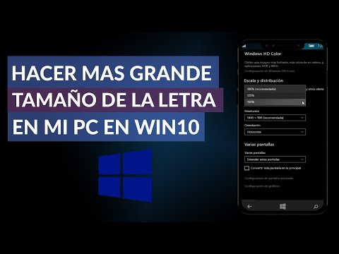 Cómo Poner y Hacer más Grande el Tamaño de la Letra de mi PC en Windows 10