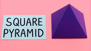 Paper Pyramid Easy Tutorial - How to make an Origami 3D Pyramid