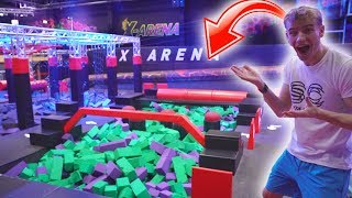 NINJA COURSE DI TAMAN TRAMPOLIN TERBESAR DI DUNIA! screenshot 2