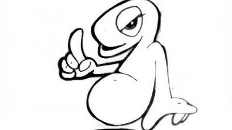 Drawing a graffiti character by wizard