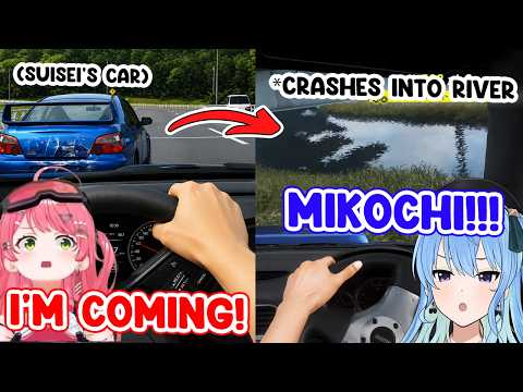 Miko and Suichan Try a Real Racing Wheel and It Turns Into Chaos