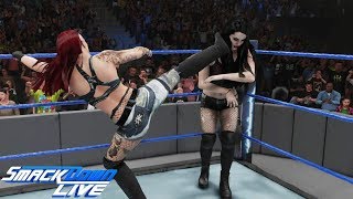 WWE 2K19 SMACKDOWN LIVE RUBY RIOTT (W/LIV & SARAH) VS PAIGE (W/MANDY & SONYA)