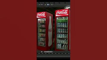Coke cooler made with BLENDER #3d #blender #3dblender #blendertutorial #tutorial #3danimation
