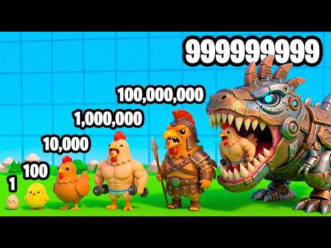 I EVOLVED MUTANT CHICKENS TO MAX LEVEL IN ROBLOX!