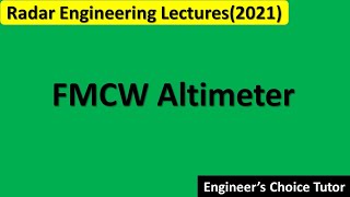 FMCW Altimeter