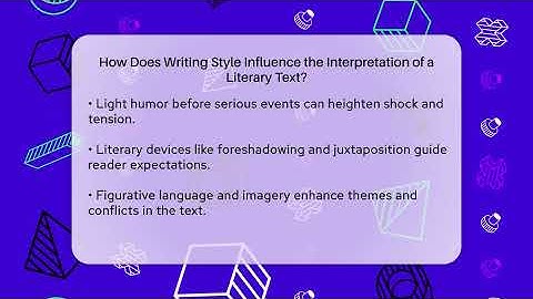 How Does Writing Style Influence the Interpretation of a Literary Text? - The Prose Path