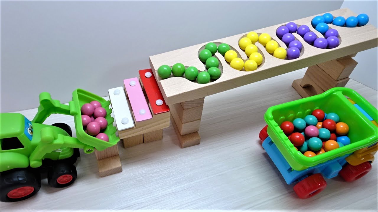 Marble Run Race ASMR ☆ Marble roll on the HABA slope,Metallophone.Go to