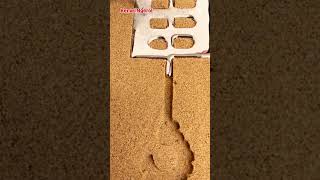 The process of printing liquid tin using simple tools #shorts