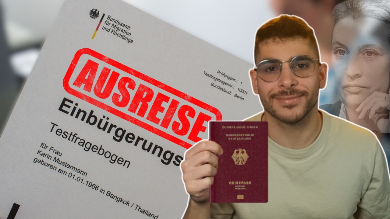 SCHAFFE ICH DEN EINBÜRGERUNGSTEST ?!😂✈️