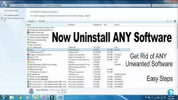 How to Uninstall Programs or Softwares That Won