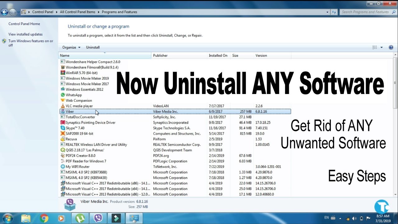 How to Uninstall Programs or Softwares That Won't Uninstall in Windows ...