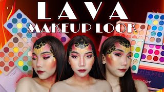 BEAUTY GLAZED Color Board Palette x LAVA Makeup | Recreating Vince Relos Lava Makeup | Vlog #04