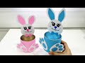 DIY Bunny basket - Easter craft idea