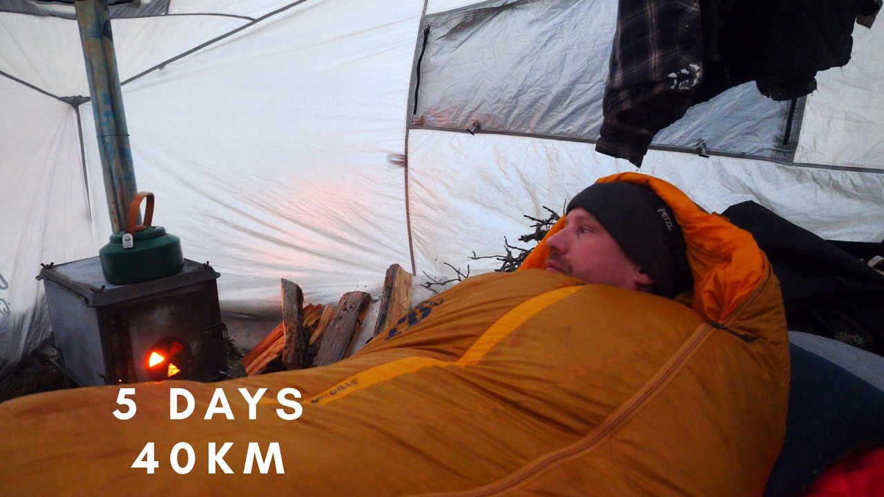 5 Days Winter Camping Solo-Snowshoeing/Fishing/Explore