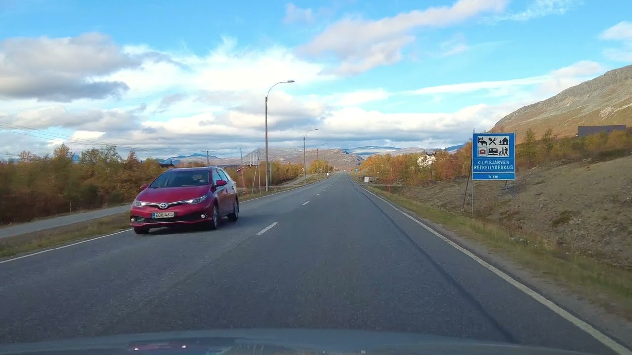 Driving in Kilpisjärvi (Saana). Finland 4K. 2023