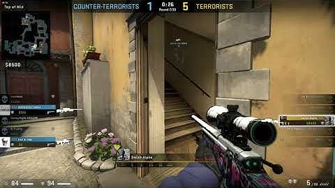 CSGO Swish Inferno AWP jump shot and no scope