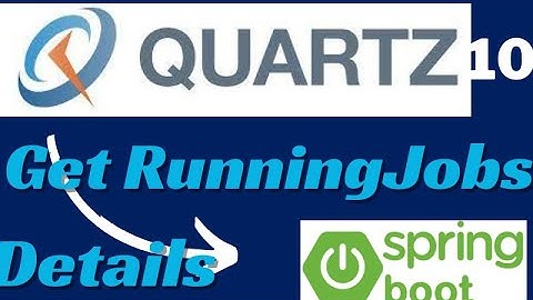 Get Running Jobs Details Quartz Scheduler | Get All Running Jobs Quartz |Quartz Scheduler SpringBoot