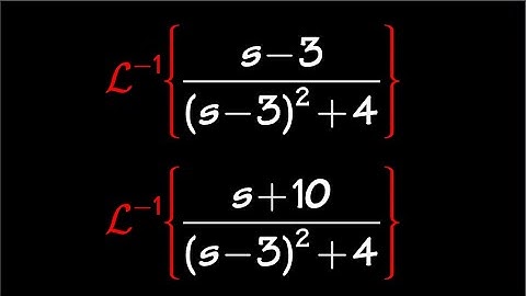 inverse laplace transform, example 3