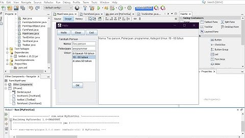 Swing 12 Mengaktivkan FormInput dengan FormInputListener
