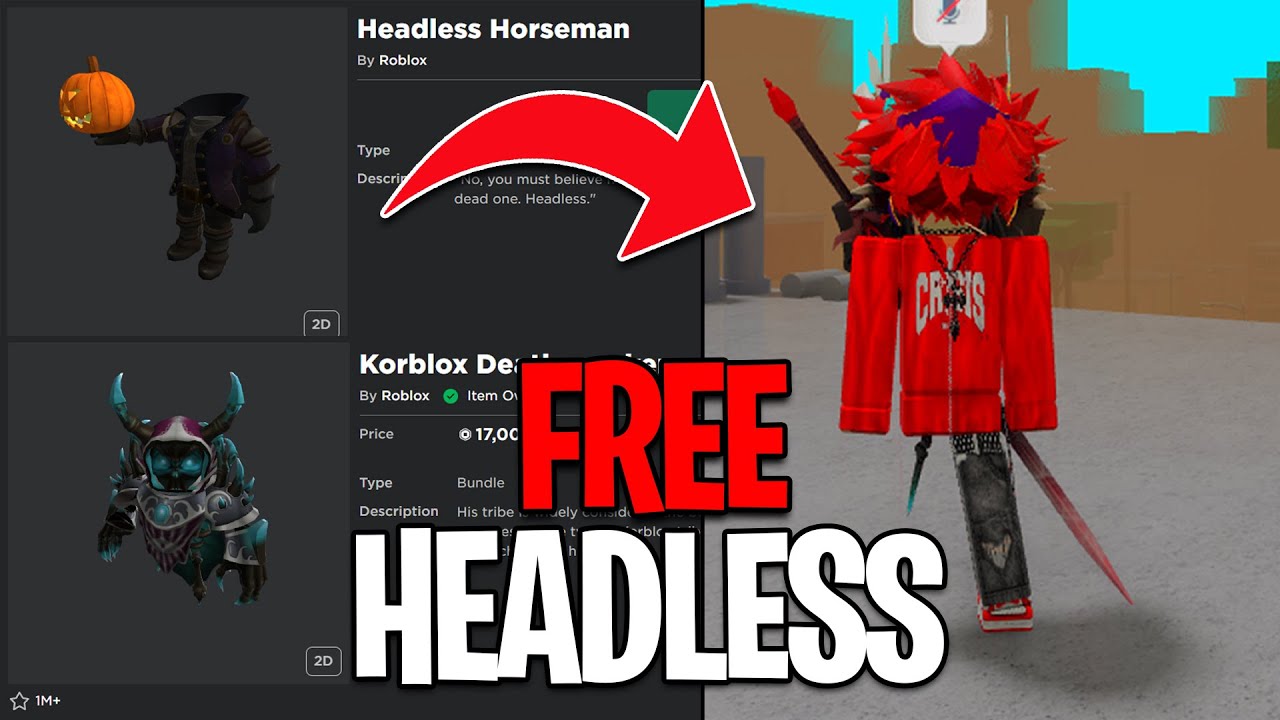 How to get HEADLESS HORSEMAN for FREE! (Roblox Headless Head