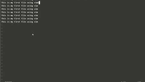 One2Five: How to use vim editor in Redhat/CentOS/Ubuntu