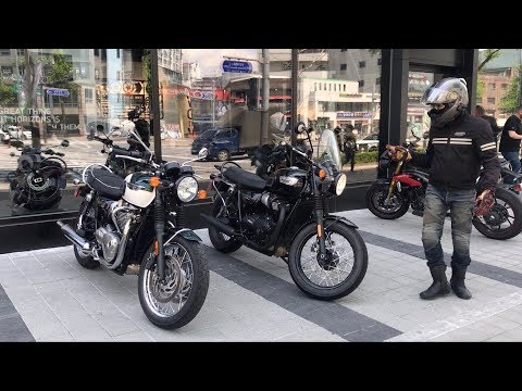 [시승] 트라이엄프 본네빌 <strong>T100</strong> /내가 아이콘이다 / 너두 전국일주 괜찮니? / 바람을 맞기 싫으신 분??