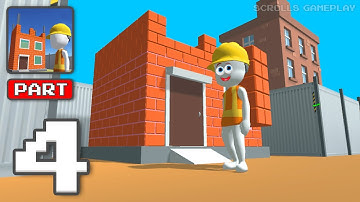 Pro Builder 3D - Gameplay Walkthrough Part 4 - Tutorial Build A Fancy House  (iOS, Android)