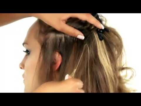 WEFT LONG HAIR - Tecnica Extension con colla o con microring -  SheHairExtension.com - YouTube