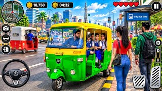Tuk Tuk Rickshaw Driving Simulator Game - Pickup & Drop Passengers in City - Android Gameplay screenshot 5