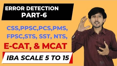 #errordetection Error Detection & Correction Tricks | English Grammar For CSS,PCS,PMS,FPSC,IBA,SST.